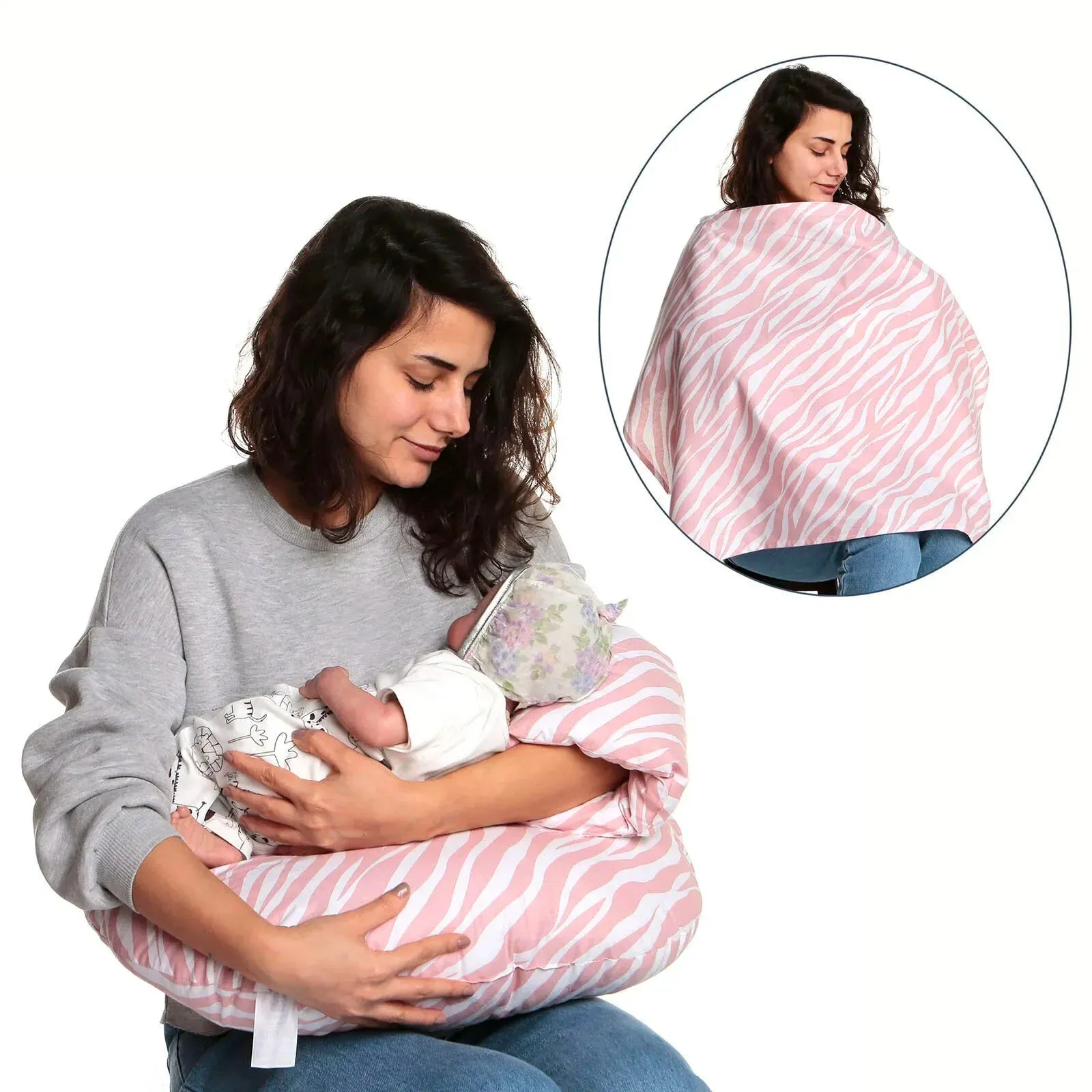 baby mom Eco Breastfeeding and Infant Support Pillow