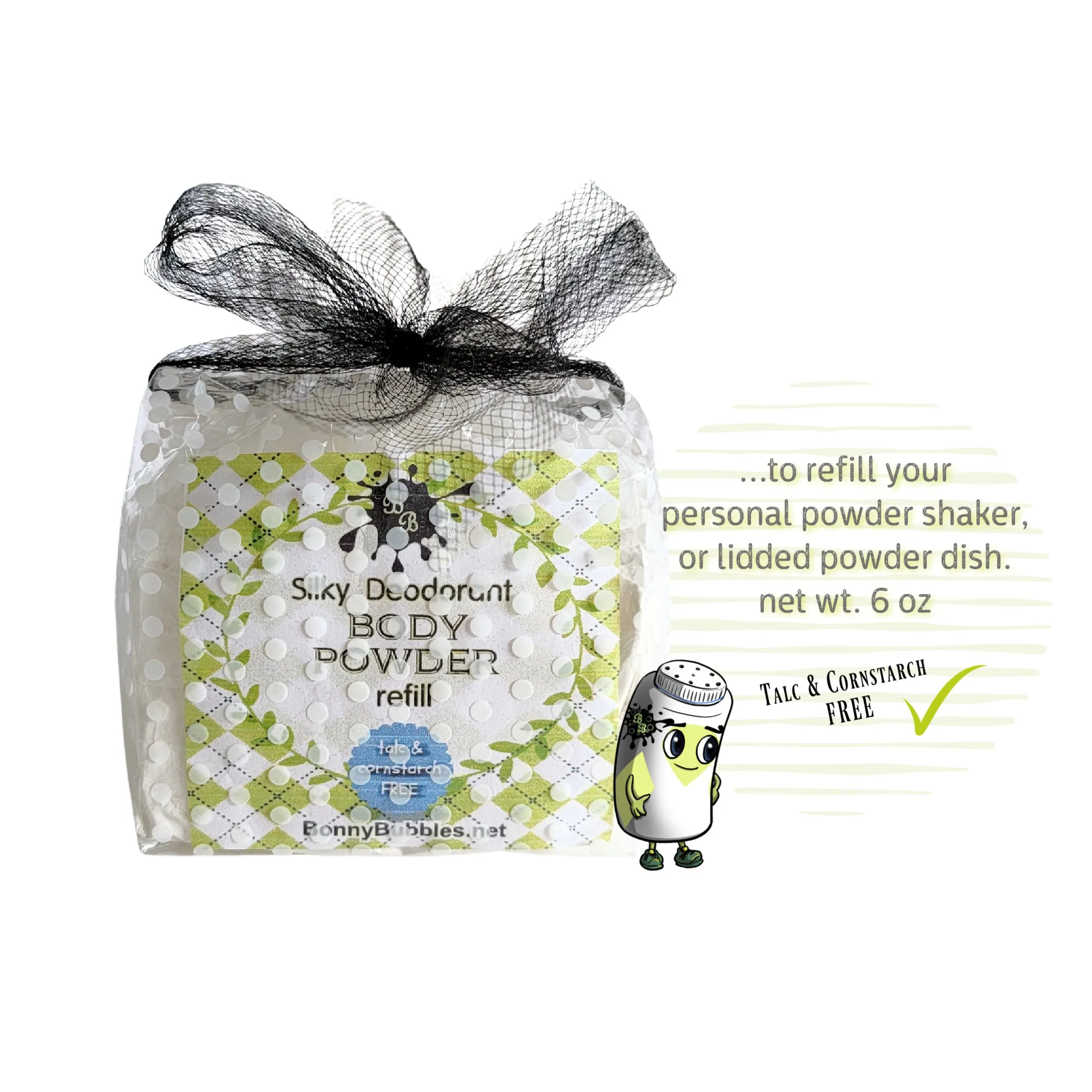 BABY POWDER scent, 6oz deodorant refill