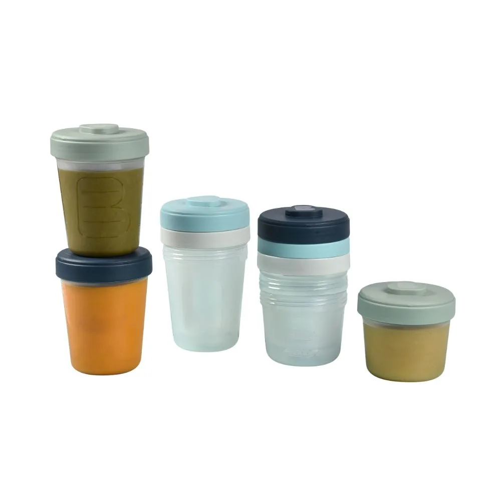 Beaba Toddler Food Storage Set – 8 Clip portions (4x150 ml   4x250 ml)