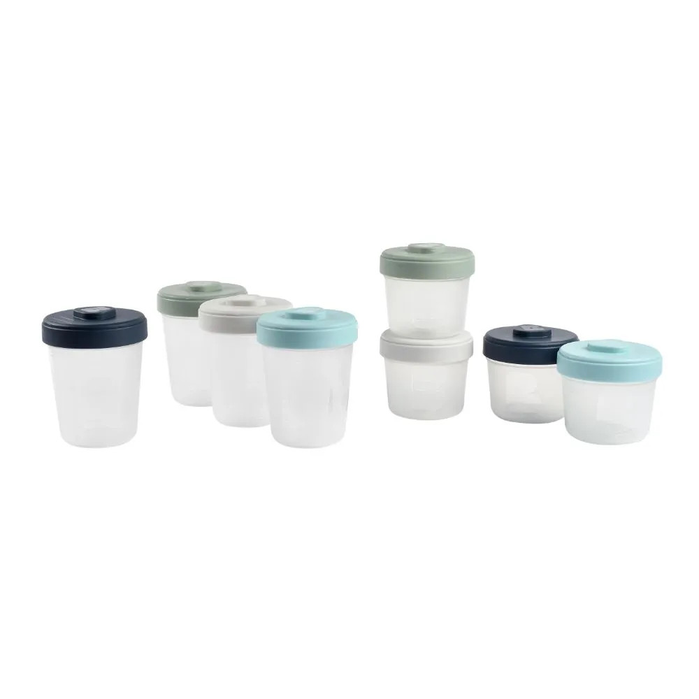 Beaba Toddler Food Storage Set – 8 Clip portions (4x150 ml   4x250 ml)