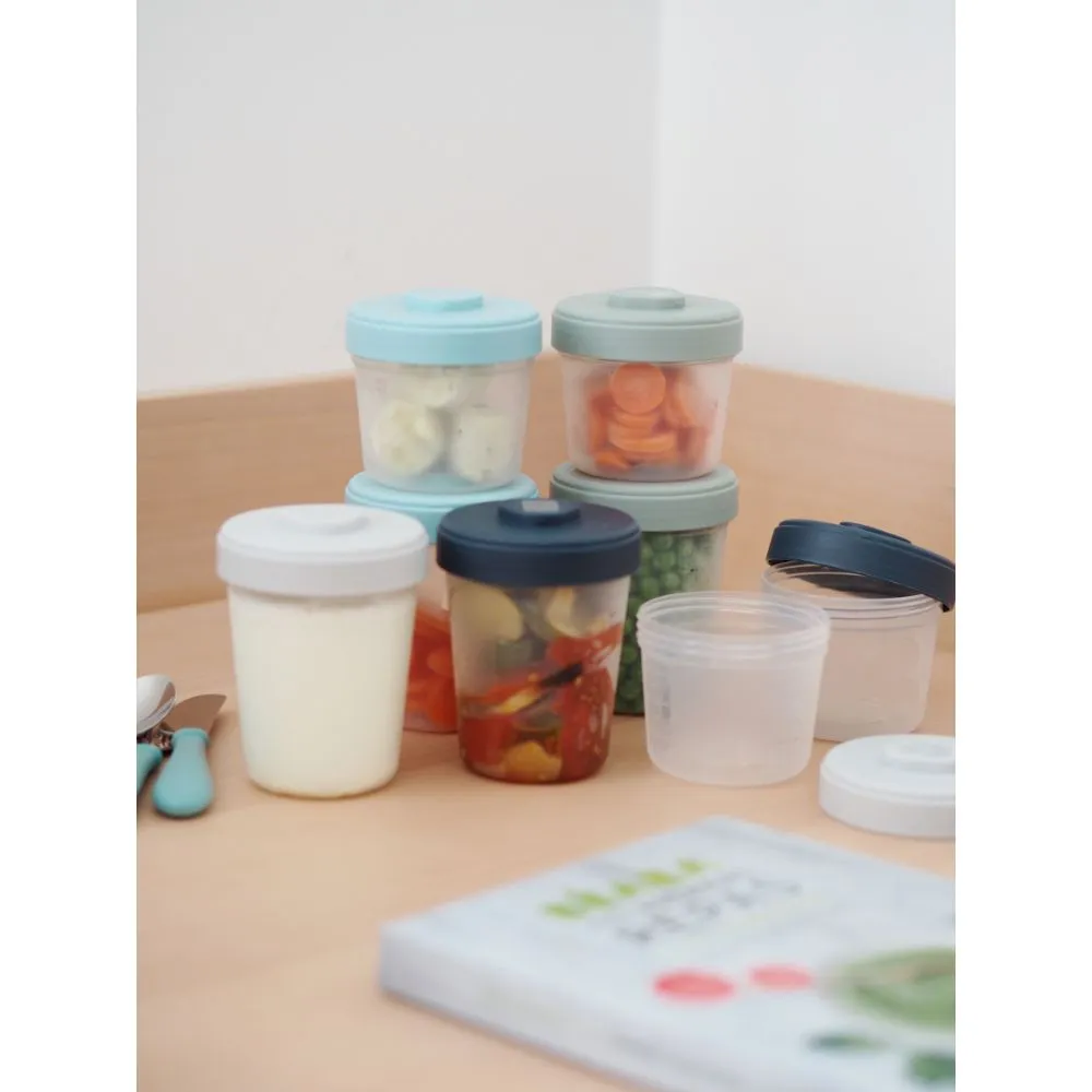 Beaba Toddler Food Storage Set – 8 Clip portions (4x150 ml   4x250 ml)