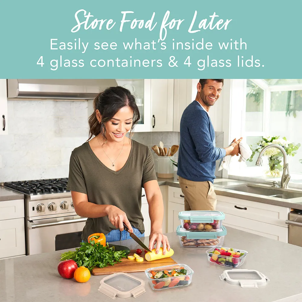 Bentgo Glass Leak-Proof Food Storage Set (8pc)