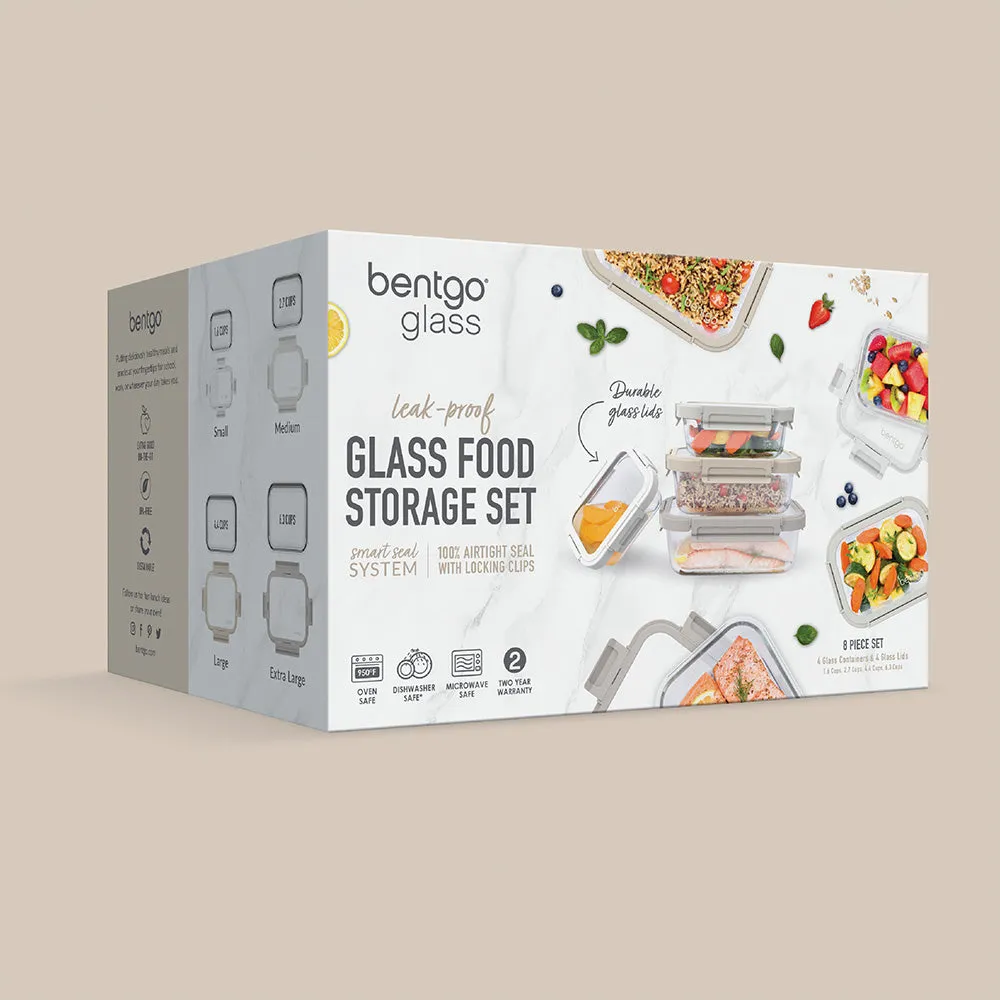 Bentgo Glass Leak-Proof Food Storage Set (8pc)