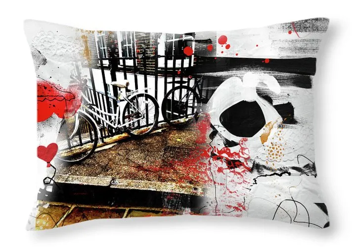 Bickycles In Lincoln's Inn - Throw Pillow