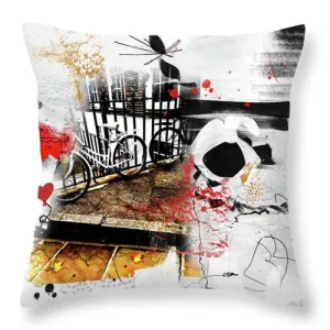 Bickycles In Lincoln's Inn - Throw Pillow