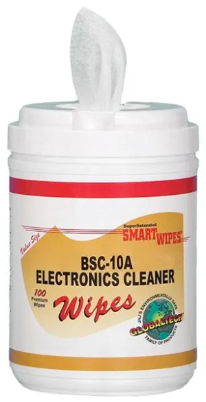 BSC-10A Electronics Cleaner, 100 ct., 6" x 9"-12PK