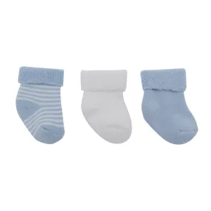 Cambrass Set 3 Socks for Baby Liso Blue