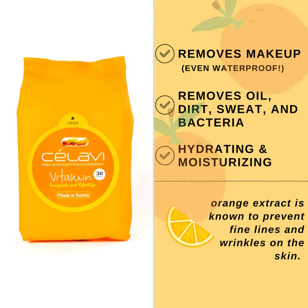 Celavi Vitamin Wipes 07 (6pc BULK $1 each)