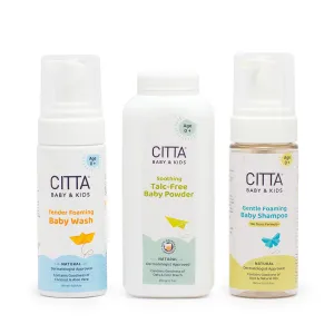 Citta Baby Wash, Baby Shampoo and Baby Powder I Pack of 3