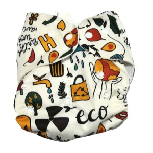 Eco Friendly Print- Reusable Diaper