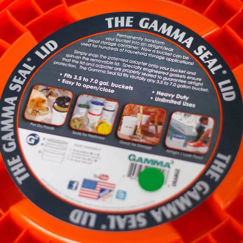 Gamma Seal Blue Screw-on Bucket & Pail Lid