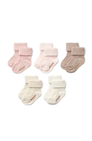 Giftbox Evig socks 5pk - Rose