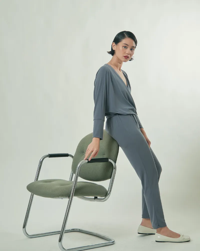 Jariet V-Neck Jersey Jumpsuit