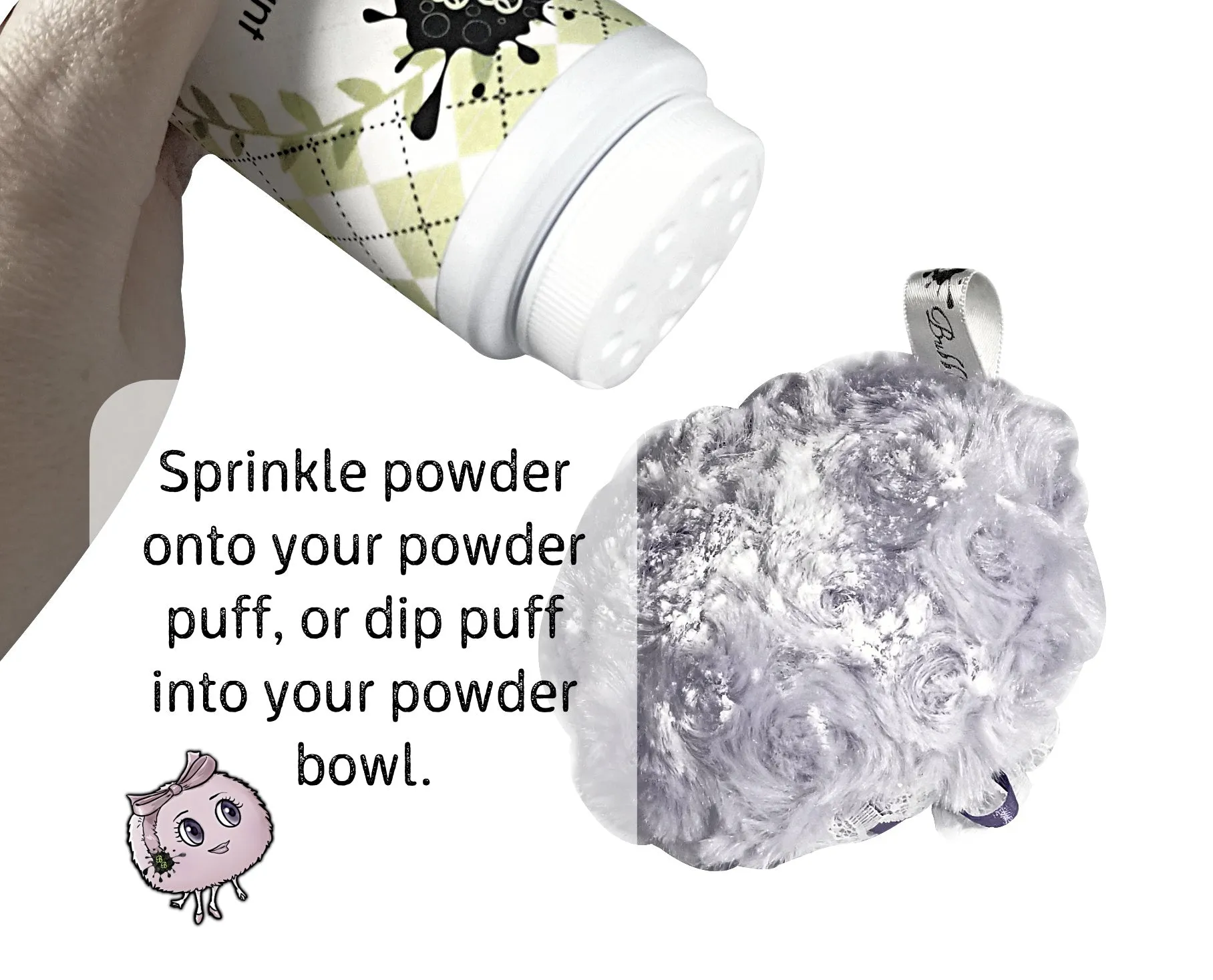 MERRY BERRY Body Powder, 8oz - Talc and Cornstarch Free, fruit medley