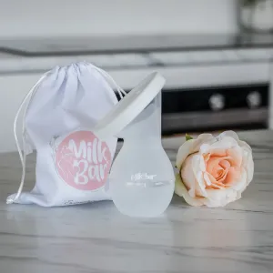 Milkbar Silicone Breast Pump With Leak Proof Lid abd Carry Bag