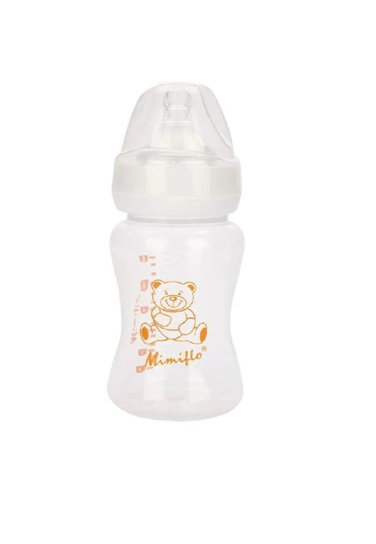 Mimiflo 3 piece Wide-neck PP Feeding Bottle 6oz