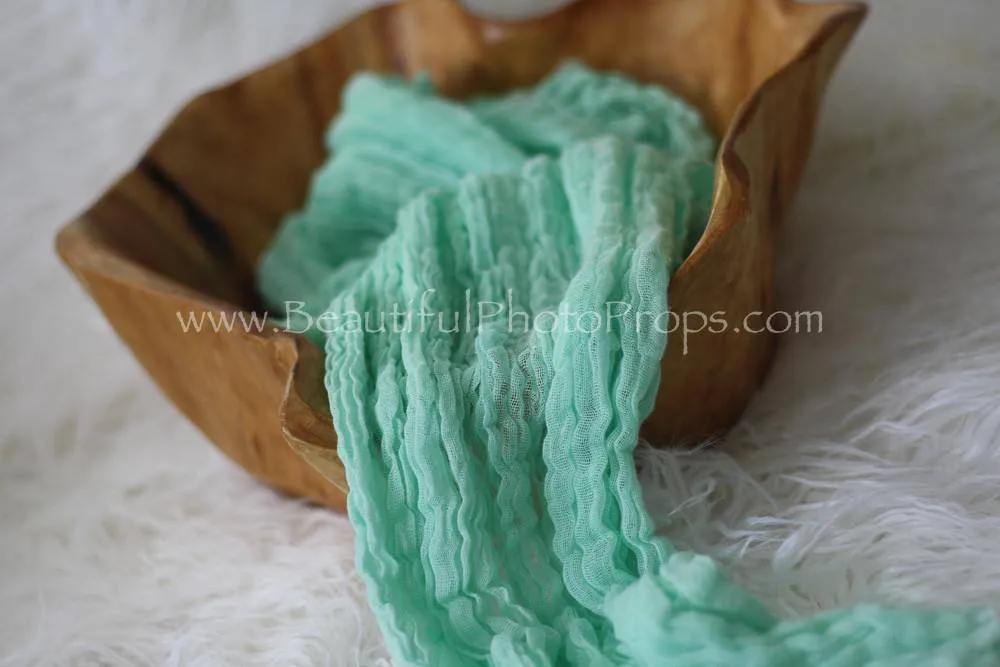 Mint Green Cheesecloth Baby Wrap Cheese Cloth Fabric