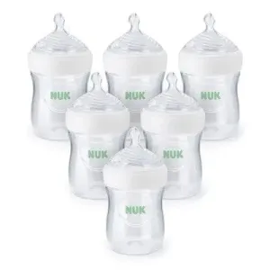 NUK Simply 6pk Natural Bottle with SafeTemp - 5oz