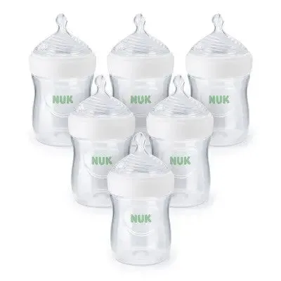 NUK Simply 6pk Natural Bottle with SafeTemp - 5oz