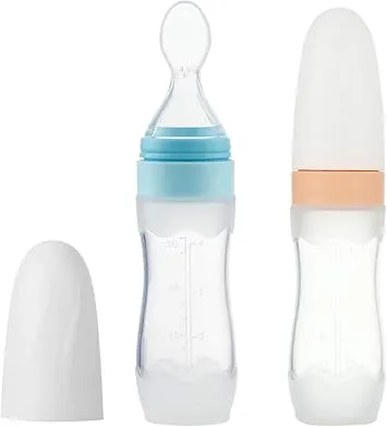 PandaEar (2 Pack) Silicone Baby Food Dispensing Spoon