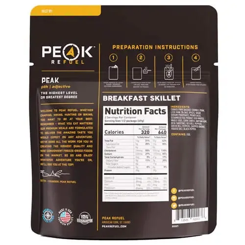 PEAK Refuel  SAMPLER PACK (12 pouches; 24 Servings)