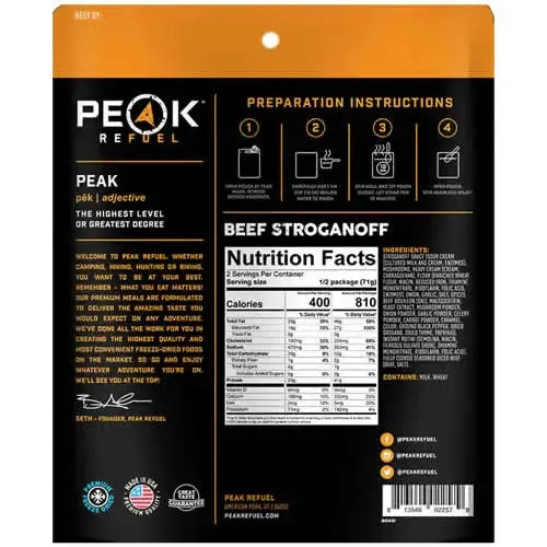 PEAK Refuel  SAMPLER PACK (12 pouches; 24 Servings)