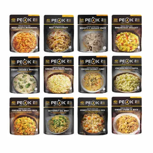 PEAK Refuel  SAMPLER PACK (12 pouches; 24 Servings)