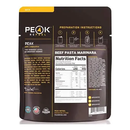 PEAK Refuel  SAMPLER PACK (12 pouches; 24 Servings)