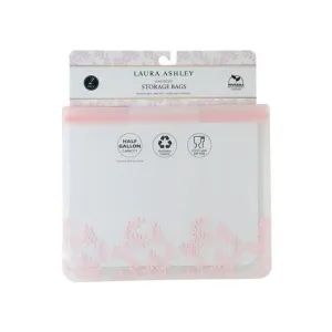 Set of 2 Blush Half-Gallon Reuseable EVA Storage Bags