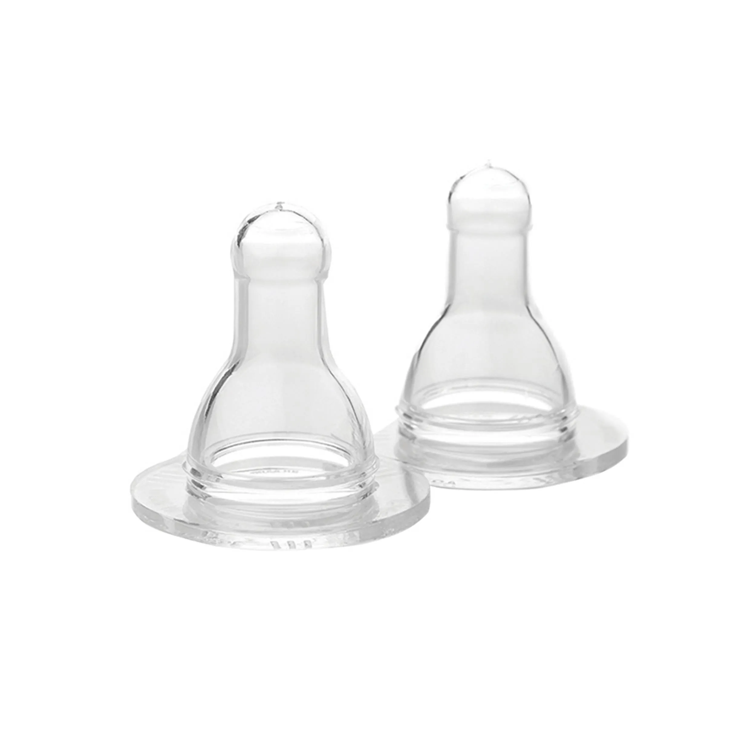 Silicone Nipples Stage 1 for 4oz and 9oz Glass Bottles-2 pack