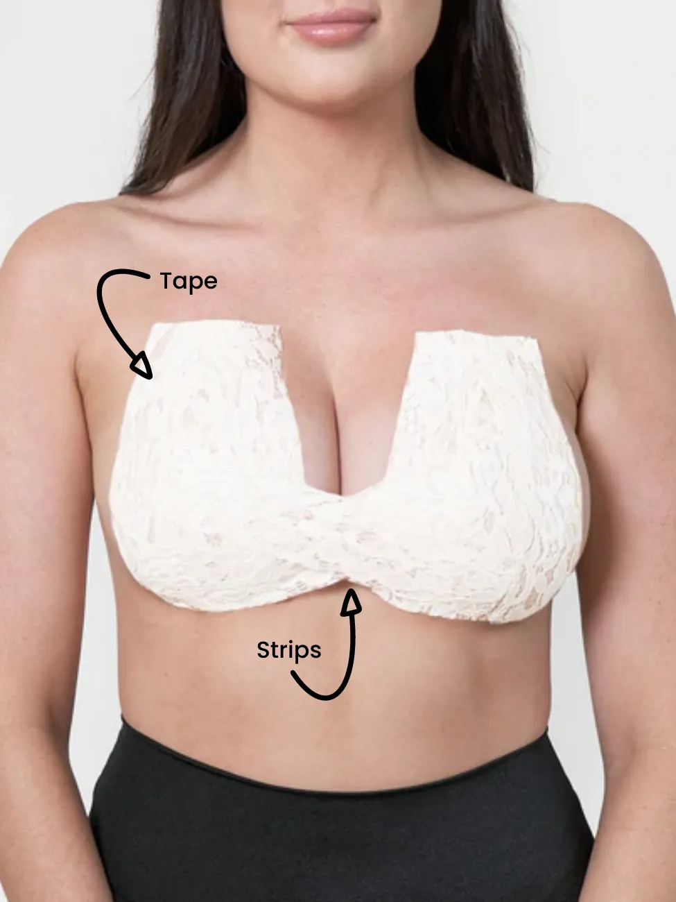 Va-Va-Voom Strips in Ivory